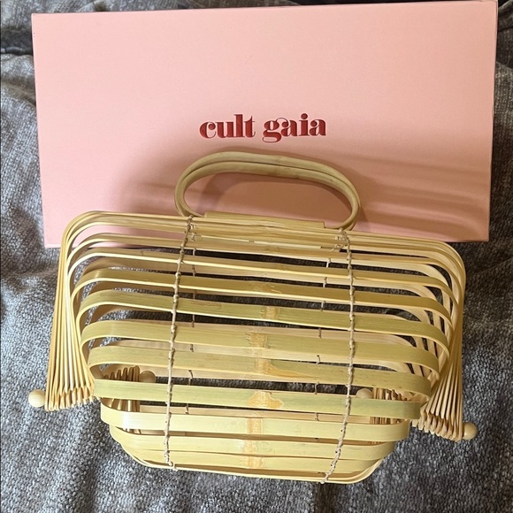 cult gaia Handbags - Cult Gaia Bamboo Large Lilith Clutch